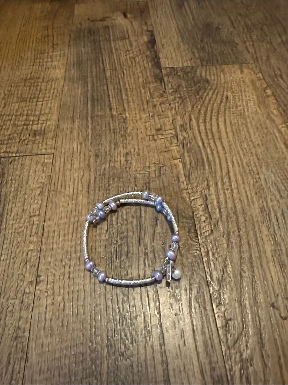 Set of 9 Beaded Stretch Bracelets - Multi-Color Pearl Accent
